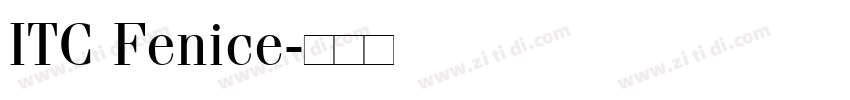 ITC Fenice字体转换